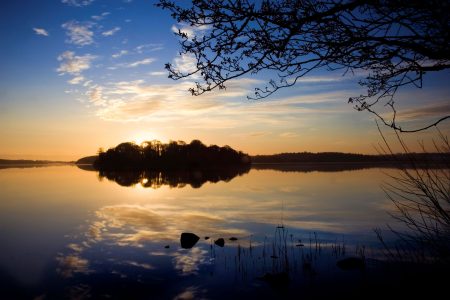 Sunset over Lough Key Roscommon Ireland